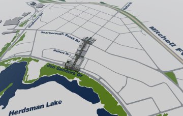 Artist impression - Hutton aerial